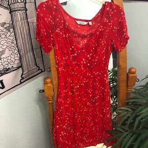 & Other Stories Dresses - & other stories red floral mini dress & Other Stories Dresses - & other stories red floral mini dress